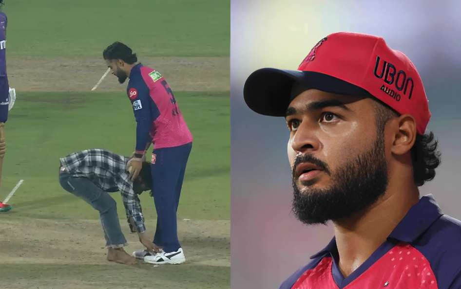 IPL 2025: [দেখুন] গুয়াহাটিতে RR এবং KKR খেলার সময় দর্শক মাঠে প্রবেশ করে স্থানীয় ছেলে রিয়ান পারাগের সঙ্গে দেখা করতে।