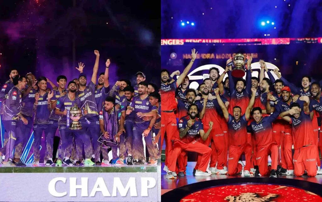 Which two players won the IPL title in 2024 and 2025?