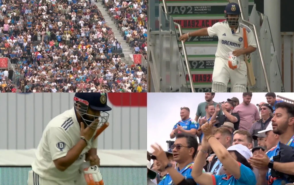 Rishabh Pant receives standing ovation from Manchester crowd as he bravely walks out to bat with a fractured toe on Day 2